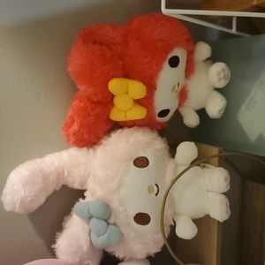 set of 2 my melody plushies